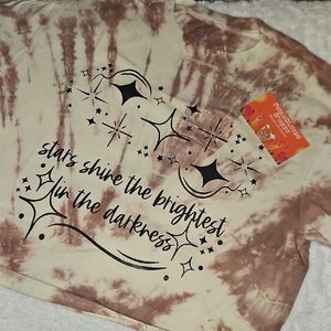 George Brown and Cream Tie-Dye Short Sleeve Tee